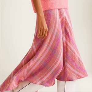 Pink Striped Women's Skirt